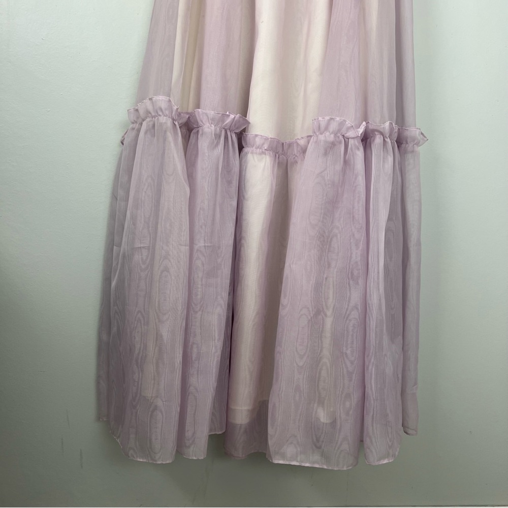 Gunne Sax Lilac 70s Dress Lace Ruffles - Picture 4 of 14